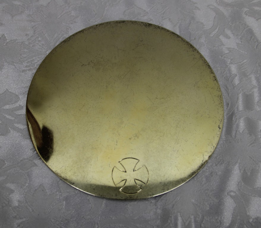 5" Sterling Paten-Small Cross